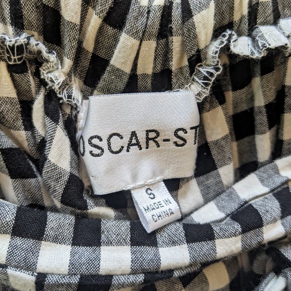 Oscar St Wide Leg Gingham Pants - Picture 3 of 5